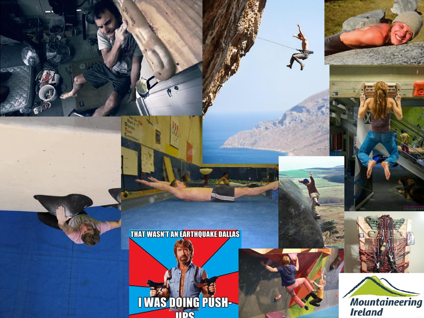 What do you go to the climbing wall for?