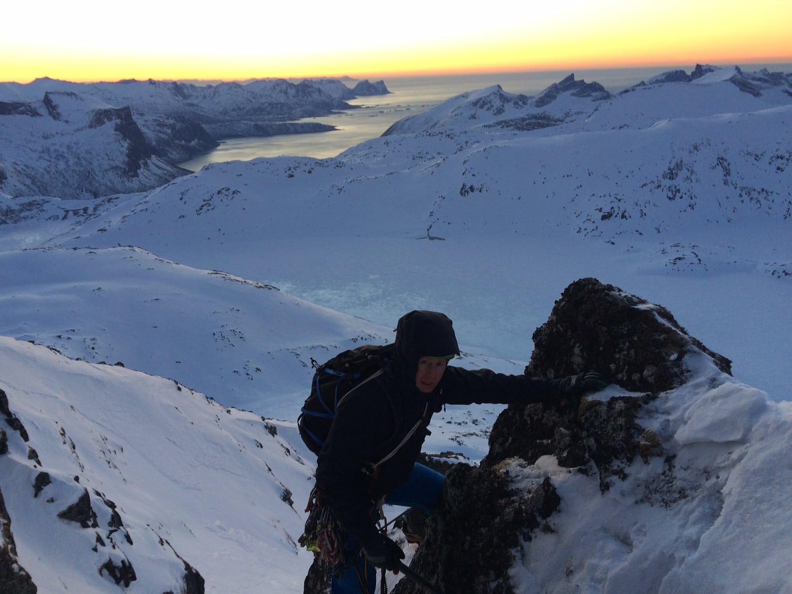 Climbing in the Arctic Circle
