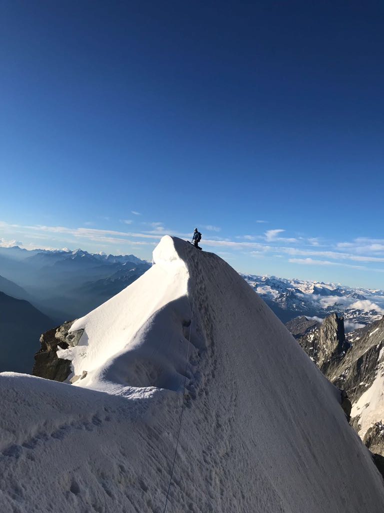 An Exhilarating Ascent of the Kuffner Arête on Mont Maudit