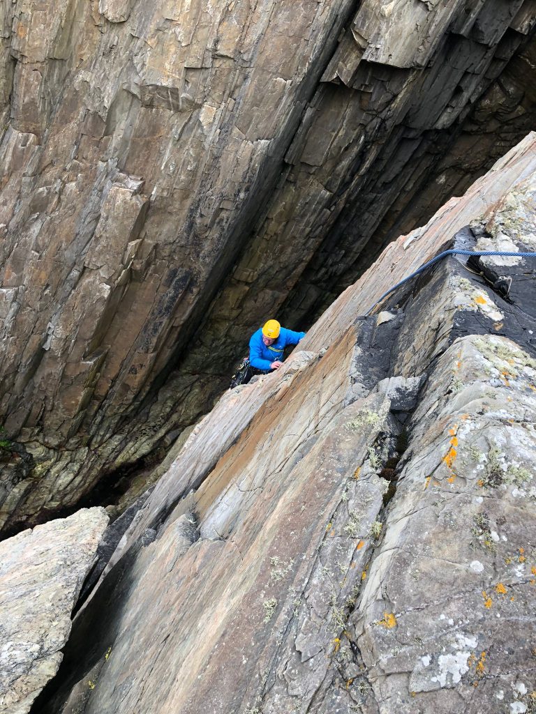 Marine Express 2024. Magnificent if under protected. Narrow Zawn area.